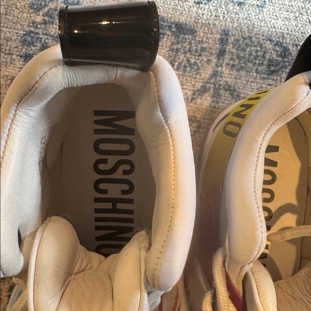 Amazing deal! Brand new- Moschino White, Red, and Yellow Sneakers- never worn - Picture 7 of 10